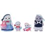 Famille Articulée - SYLVANIAN FAMILIES - Famille Phoque - 4 Personnages et Accessoires de Plage