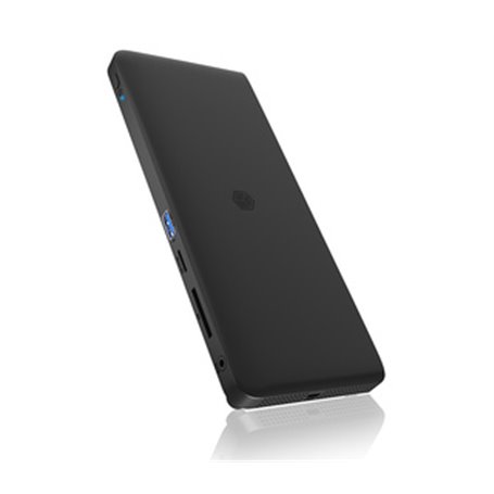 ICY BOX IB-DK2416-C Avec fil Noir