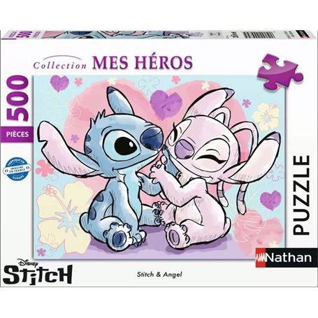 Puzzle 500 p Stitch et Angel - Disney