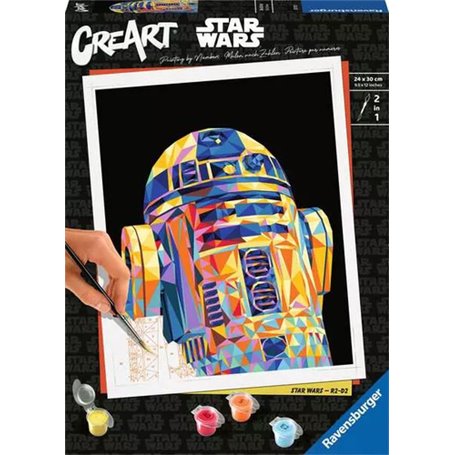 CreArt R2D2 Star wars - 24x30cm Peinture par numero