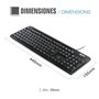 iggual CK-BASIC-120T clavier USB QWERTY Espagnole Noir