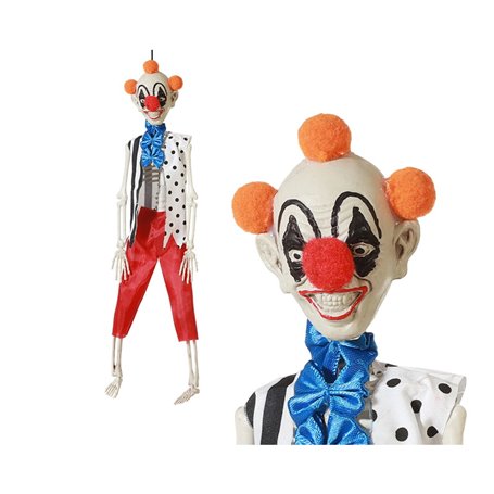 Décoration d'Halloween Squelette Clown 40 cm