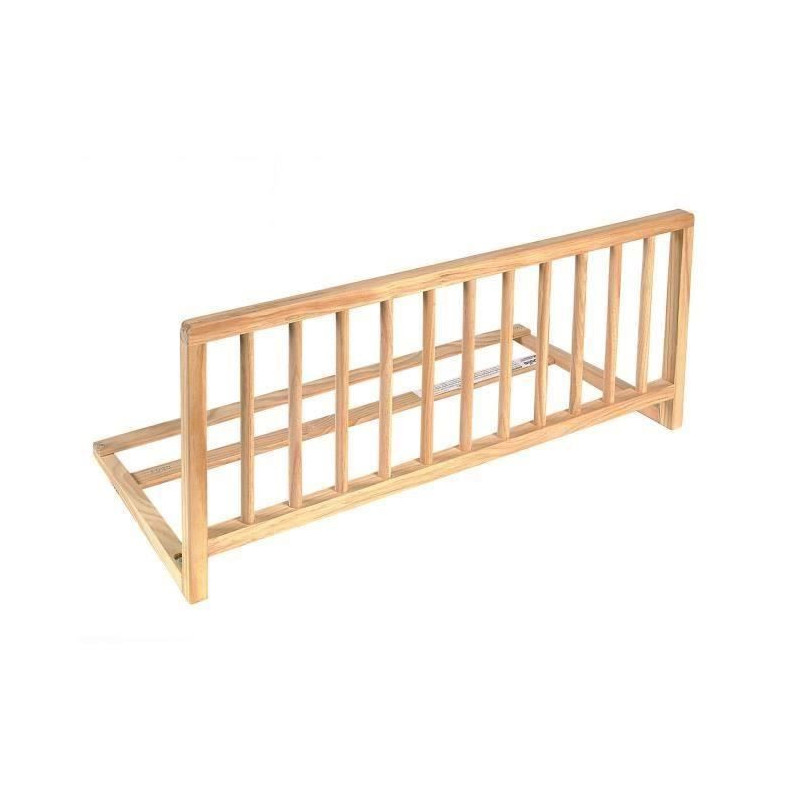 Nidalys -Barriere de lit bois naturel 90 cm - Norme BS