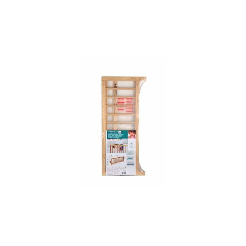 Image secondaire de Nidalys - Barriere de lit bois naturel 90 cm - Norme BS