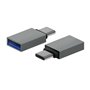 AISENS A108-0718 changeur de genre de câble USB-C USB-A Gris