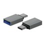 AISENS A108-0718 changeur de genre de câble USB-C USB-A Gris