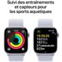 Apple Watch Series 10 GPS - 42mm - Boîtier Silver Aluminium - Bracelet Blue Cloud Sport Loop