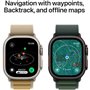Apple Watch Ultra 2 GPS + Cellular - 49mm - Boîtier Black Titanium - Bracelet Dark Green Alpine Loop - Small