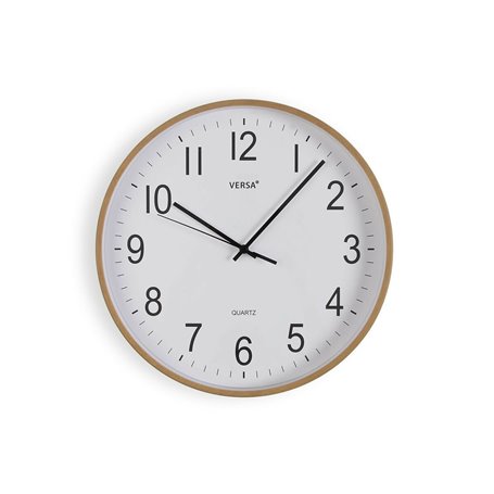 Horloge Murale Versa Plastique Quartz Bois MDF 4 x 30 x 30 cm