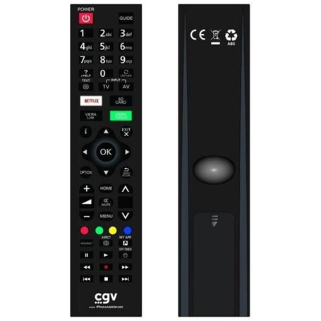 Télécommande de remplacement - CGV - FIDELIO Panasonic - Pour téléviseurs Panasonic - Sans programmation - Prete a l'emploi