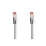 Nedis CCGL85221GY30 câble de réseau Gris 3 m Cat6 SF/UTP (S-FTP)