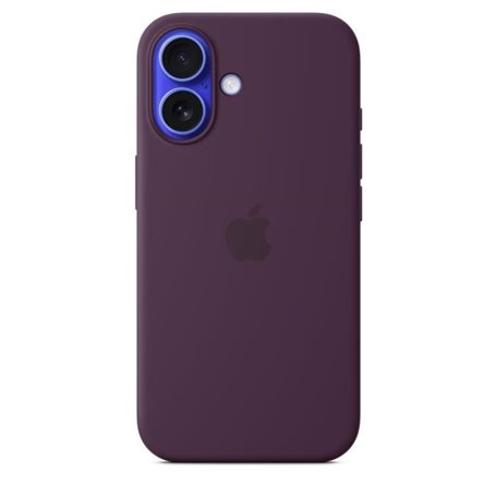 APPLE iPhone 16 - Coque en silicone avec MagSafe - Plum