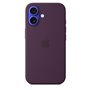 APPLE iPhone 16 - Coque en silicone avec MagSafe - Plum