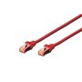 Câble Réseau Rigide FTP 6ème Catégorie Digitus DK-1644-0025-R-10 Rouge 25 cm 0