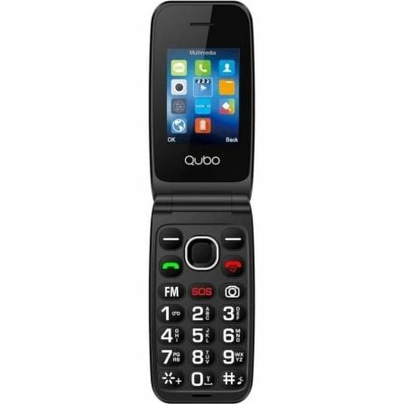 Téléphone portable pour personnes âgées Qubo NEONW BL SOS 2,4