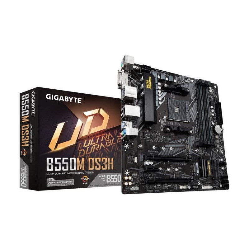 Gigabyte B550M DS3H AMD B550 Emplacement AM4 micro ATX