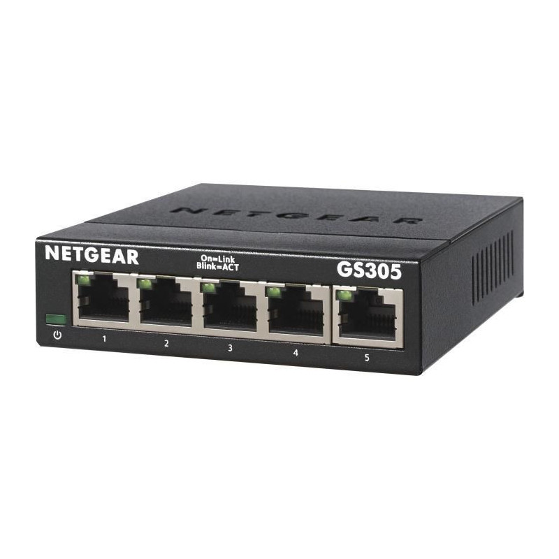 Netgear GS305 Non-géré L2 Gigabit Ethernet (10/100/1000) Noir