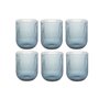 Set de Verres DKD Home Decor Bleu Verre 240 ml (6 Unités)