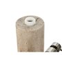 Distributeur de Savon Home ESPRIT Crème Argenté Résine Polyéthylène Marbre 7 x 7 x 17,5 cm