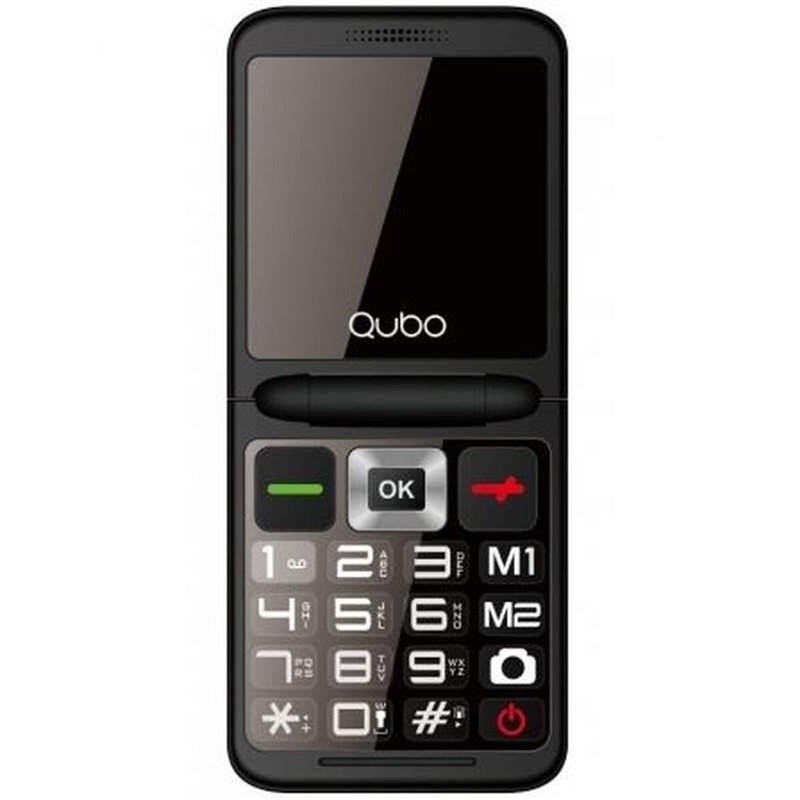 Téléphone portable pour personnes âgées Qubo X-10BK 32 MB RAM 2,4