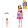 BARBIE GRANDE POUPÉE BLONDE FASHIONISTAS AVEC ROBE ROSE IRISÉE
