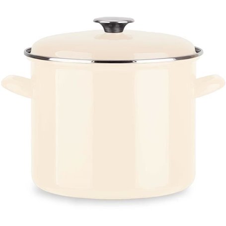 Traiteur - BAUMALU - Tous feux dont induction - Émail 26 x 20 cm - Coloris ivoire