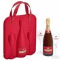 Champagne Piper-Heidsieck - Cuvée Brut - Coffret Travel Flute Gift Set 1 Bouteille + 2 flûtes
