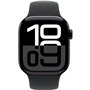 Apple Watch Series 10 GPS + Cellular - 42mm - Boîtier Jet Black Aluminium - Bracelet Black Sport Band - S/M