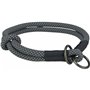 Collier d'entraînement pour chiens Trixie Soft Rope Noir Gris L 50 cm