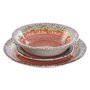 Assiettes Home ESPRIT Rose Grès 27 x 27 x 2 cm 18 Pièces
