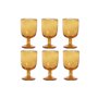 Set de Verres Home ESPRIT Ambre Verre 300 ml 8 x 8 x 14 cm (6 Unités)