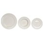 Assiettes Home ESPRIT Blanc Porcelaine Rayures 27 x 27 x 2 cm 18 Pièces