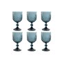 Set de Verres Home ESPRIT Bleu Verre 8