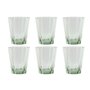 Set de Verres Home ESPRIT Vert Verre 280 ml (6 Unités)