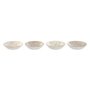 Service de vaisselle Home ESPRIT Marron Beige Porcelaine 20 x 20 x 4 cm