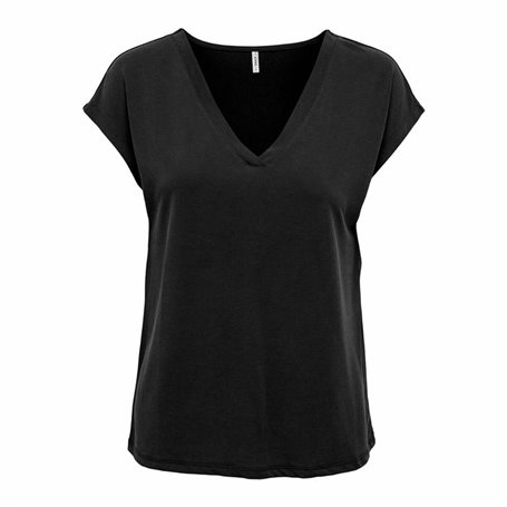 T-shirt à manches courtes femme Only Onlfree Life Mod.V-Neck Noir