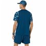 Maillot de Corps de Sport à Manches Coupe Asics Game Ss Top Bleu Tennis