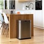 Poubelle de cuisine automatique design - UPPER - KITCHEN MOVE - 60 L - Inox avec cerclage