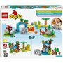 LEGO DUPLO Ma ville 10446 Familles d'animaux sauvages 3-en-1 - Jeux d'éveil avec animaux