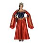 Déguisement pour Adultes 113916 Rouge Blue marine Reine Médiévale