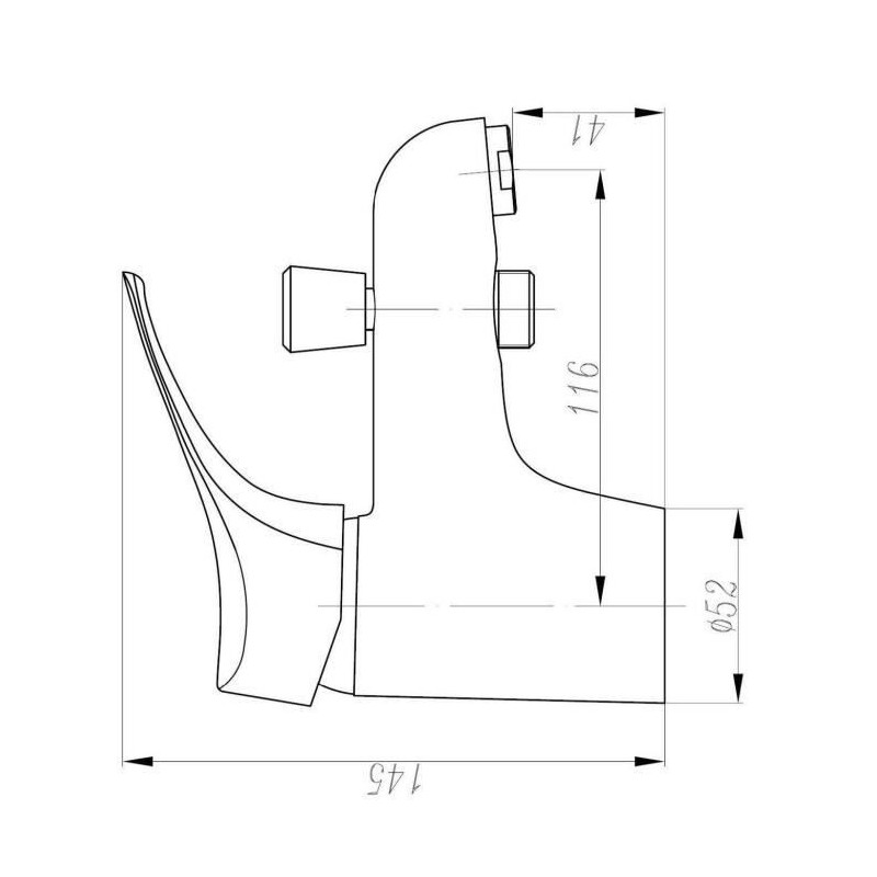 Image secondaire de Mitigeur de douche Rousseau Edinburgh Métal Laiton