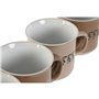 Ensemble de 4 mugs Home ESPRIT Multicouleur