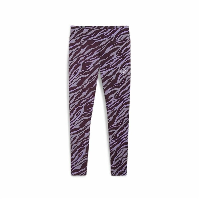 Leggings de Sport pour Femmes Puma Ess+ Animal Aop Violet