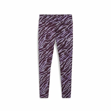 Leggings de Sport pour Femmes Puma Ess+ Animal Aop Violet