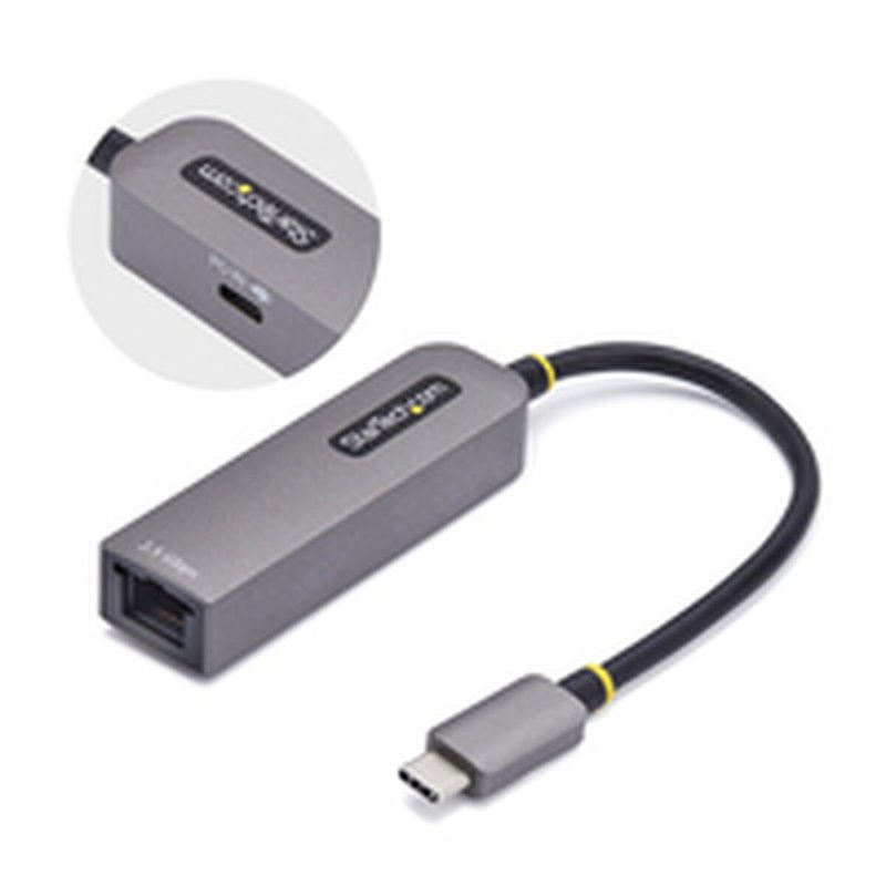 Image secondaire de Câble USB Startech 2GPD3-USB-C-ETHERNET Gris