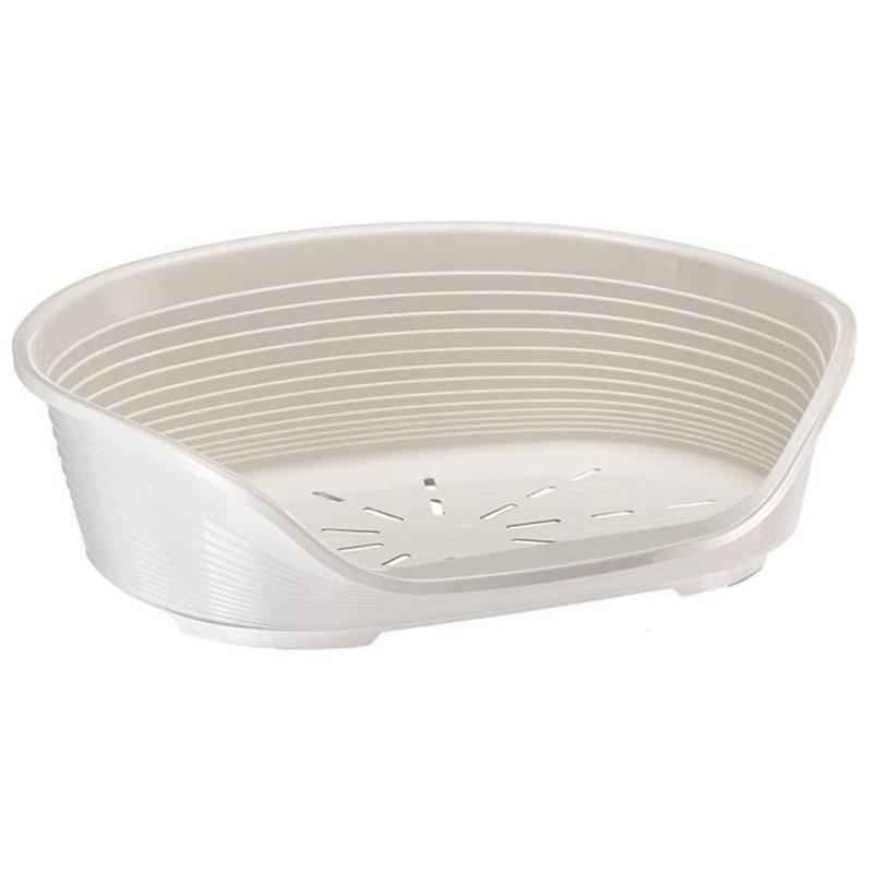 FERPLAST Corbeille SIESTA DELUXE Taille 2 - 49*36*17,5 cm - Blanc