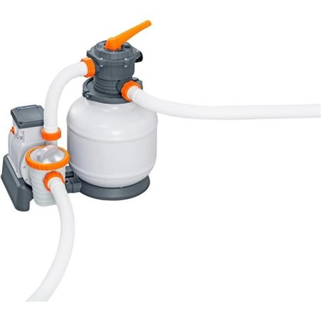 Filtre a sable BESTWAY Flowclear 8 327 L/h + préfiltre compatible toutes piscines de 1 100 a 54 500 L