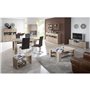 Table basse - Mélamine - Décor chene - L59 x H38 x P36 cm - Fabriqué en Allemagne
