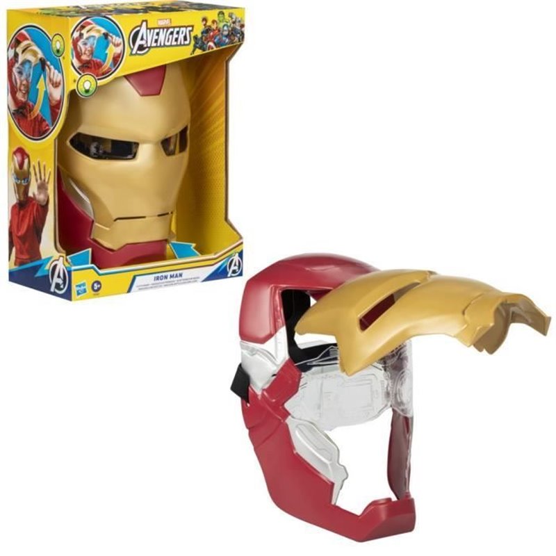 Masque électronique d'Iron Man à visière mobile, avec effets lumineux, Pour enfant pour se déguiser comme son héros préféré, De