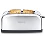 Grille-pain H.KoeNIG TOAS28 - 2 fentes - 3 fonctions - Thermostat réglable 7 niveaux - Acier inoxydable - Gris